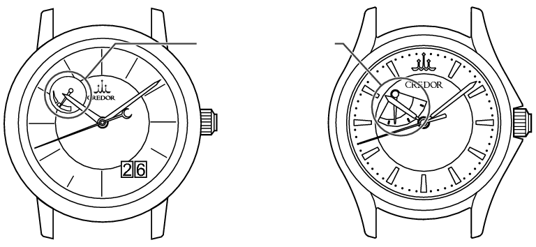 7R_Power reserve indicator + Power reserve indicator